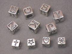 Sterling Silver Alphabet Letter Blocks