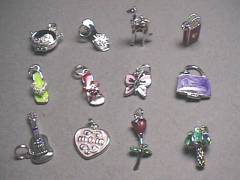 Sterling Silver Enamel Charms
