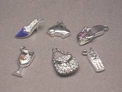 Sterling Silver Charms with Stones