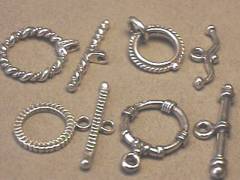 Sterling Silver Clasps (Toggle)